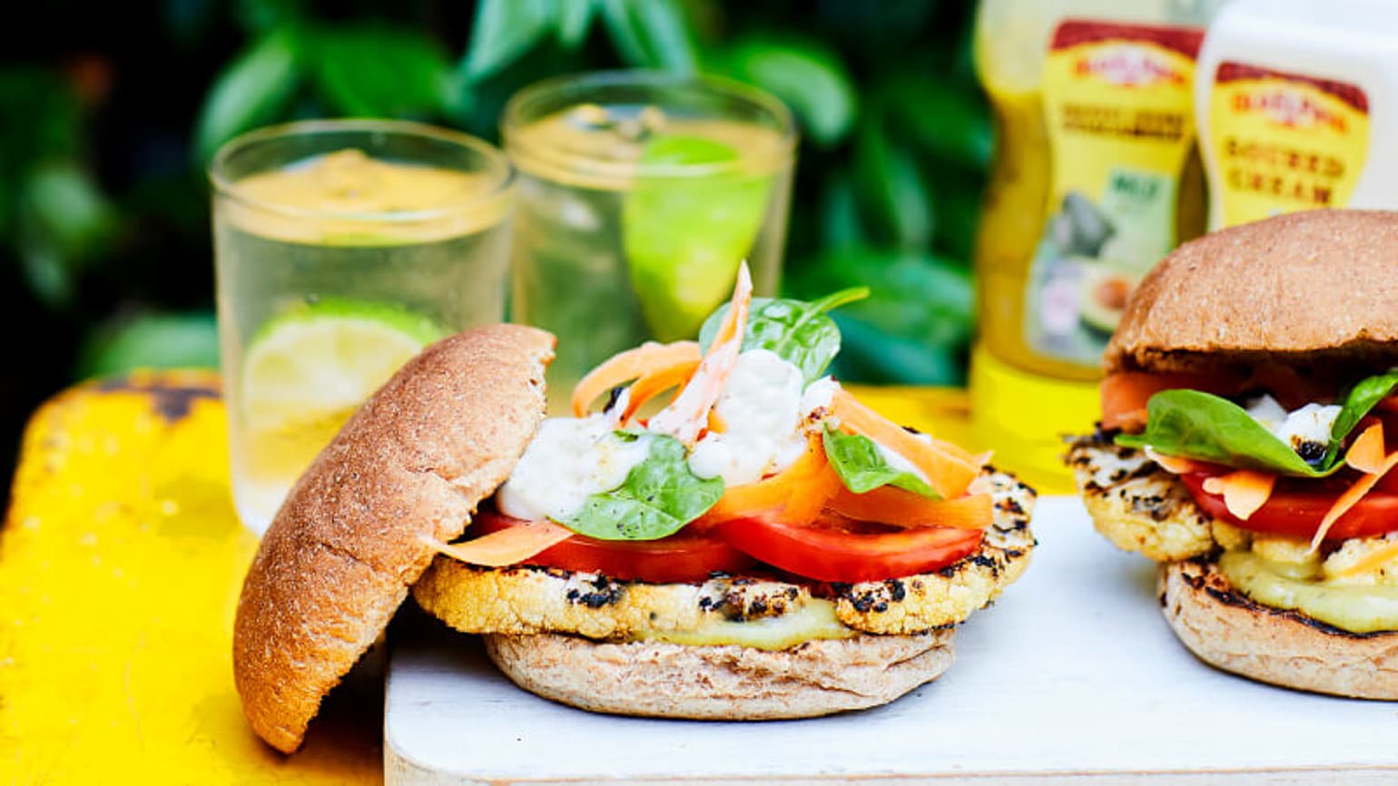 BBQ Cauliflower Burger Grilled Cauliflower Old El Paso